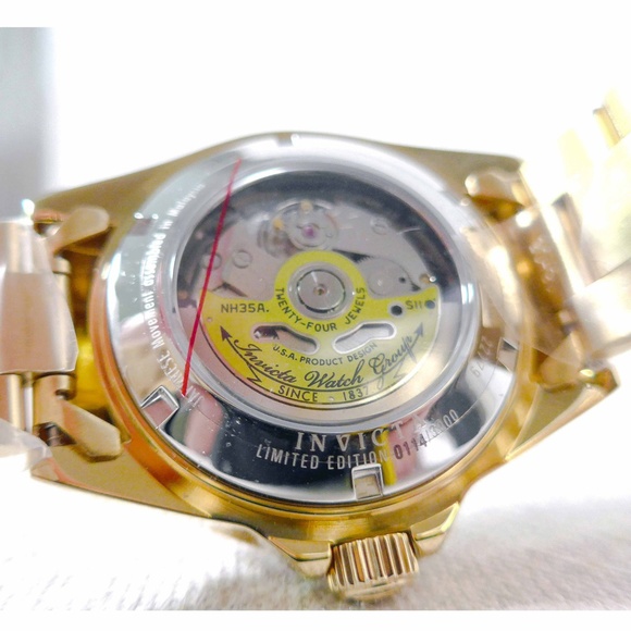 NWT Invicta Disney Limited Edition Mickey Mouse Men’s Automatic 40mm Gold Watch - Picture 7 of 13